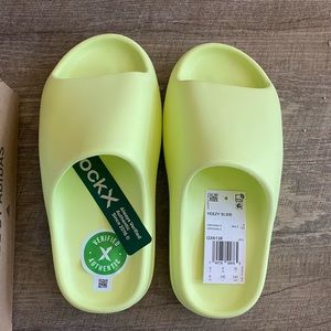 Yeezy Adidas Slide in Glow Green